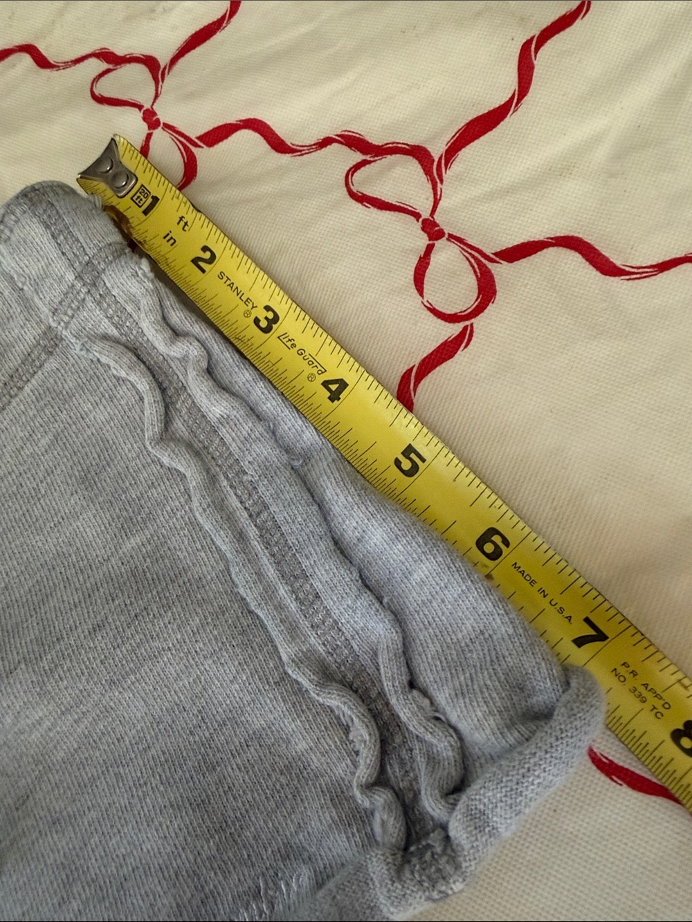 2 Abercrombie & Fitch Light Gray Lounge Shorts and Red Plaid Sleep Shorts - Picture 8 of 10
